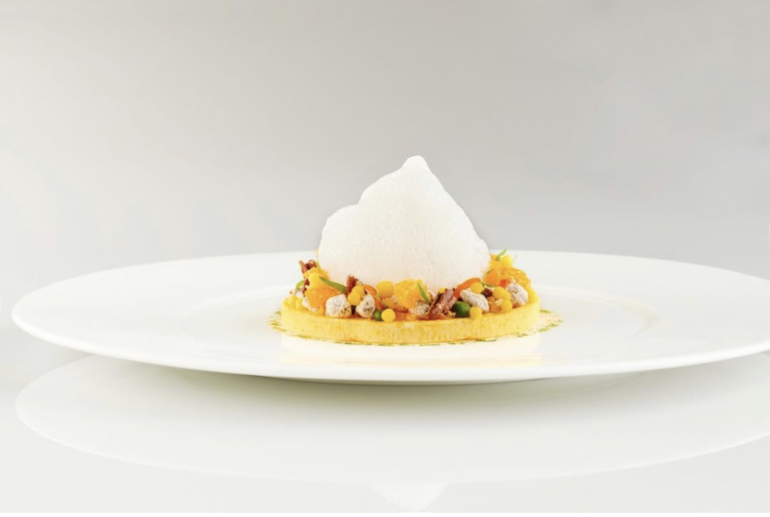 Molecular dessert — high-end aviation catering Spain